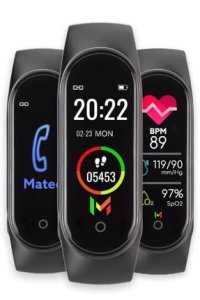 MATEO M4 Akıllı Bileklik Renkli Ekran(2022 VERSİYON)ios Ve Android Uymlu,tansiyon\ekran Teması Değiştirme