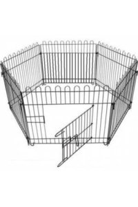 Best Altı Parça Metal Köpek Oyun Alanı Çit 63x63 cm