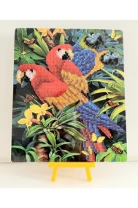 MENTAŞ Boncuklu Taşlı Mozaik Elmas Goblen Pano Tablo Resim Puzzle Çocuklar Için 21x25
