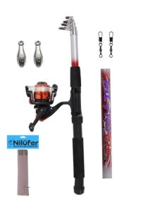 Nilüfer Av 180 Cm Kamış Makina Olta Seti Tam Takım Olta Seti Çocuk Olta Seti Hobi Kıyı Seti