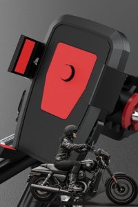 TechnoStation Bisiklet Motorsiklet Atv Motosiklet Gidon Telefon Tutucu Tutacağı Kıskaçlı