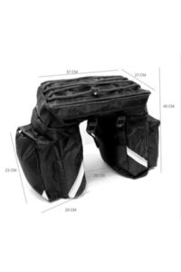 latmos Bisiklet Arka Bagaj Reflektörlü Tur Heybesi Bisiklet Çantası